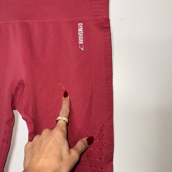 Gymshark Red Marl Energy Seamless Leggings - Picture 5 of 10